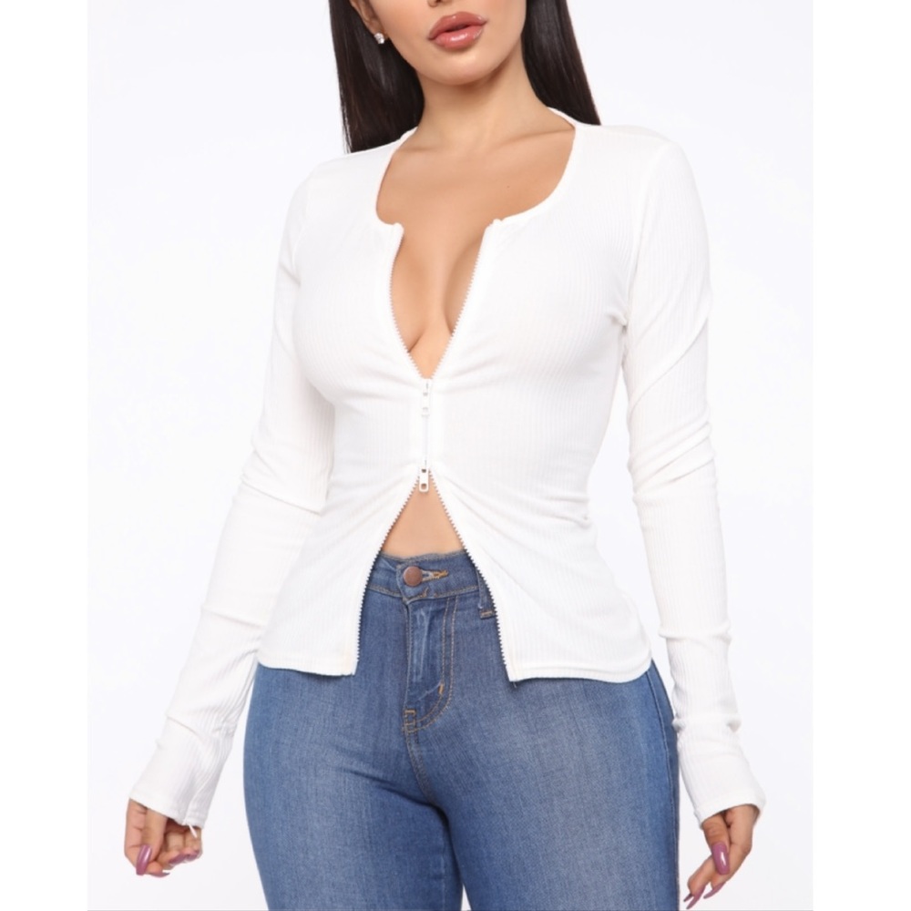 Fashion Nova Top- Off White